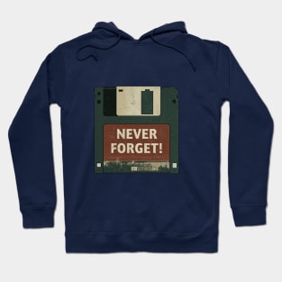 The Click-Clack Legacy: Never Forget the Floppy Disk Era Hoodie